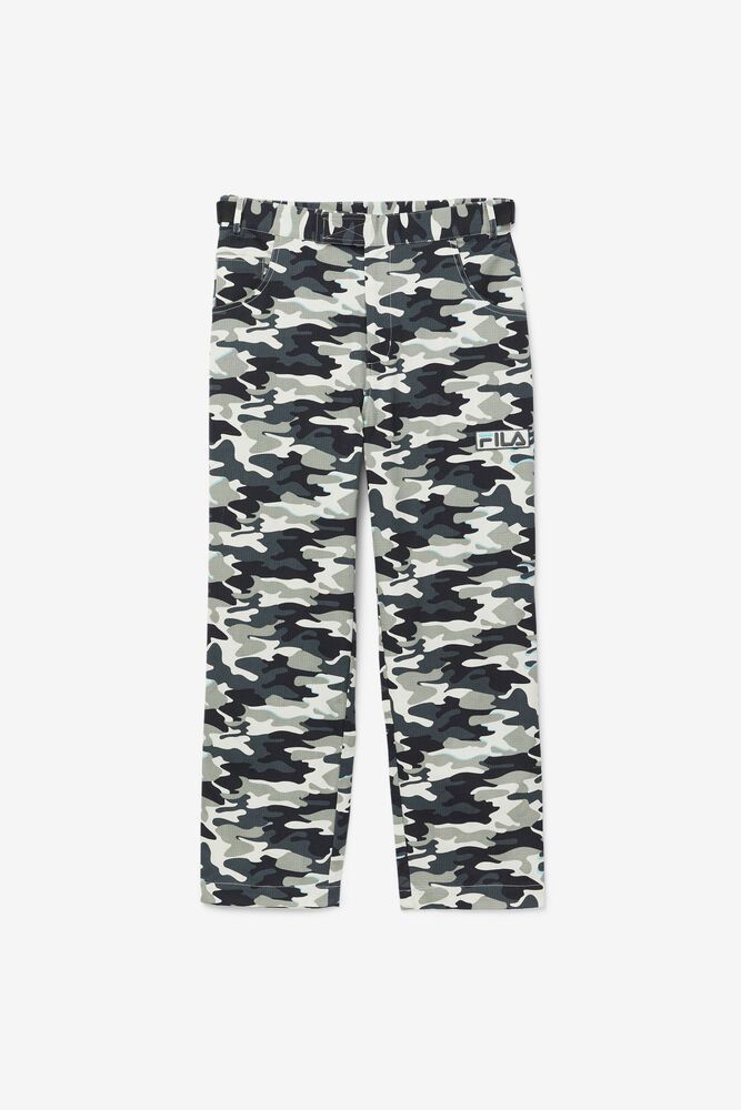 Fila Pants Brigade Camos Mens Black - India LNO-183926